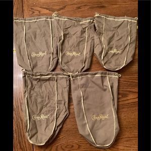 New Crown Royal dust bags lot of 5